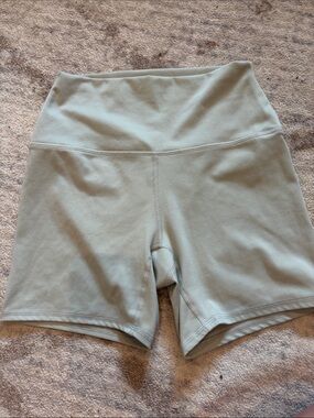 RBX High-Waist Bike Shorts in Sage Green